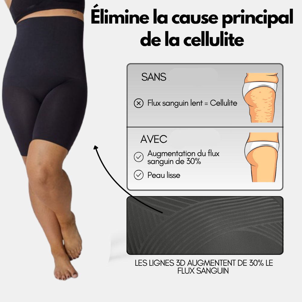 Short 3D - Taille Haute Ultra Correcteur