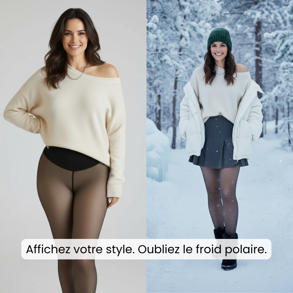 Collant Polaire Gainant - Portez vos robes en hiver sans avoir froid